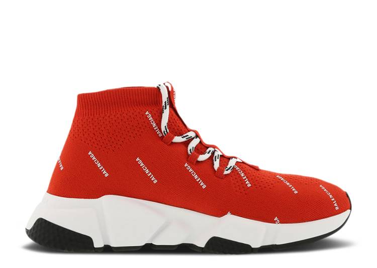 Balenciaga Speed Trainer Knit ‘All Over Print – Red’